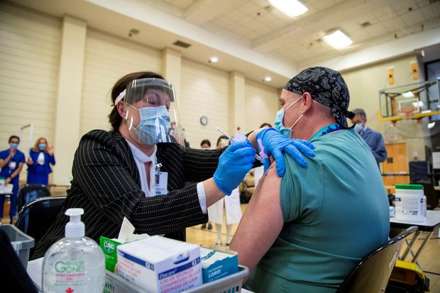 Inoculating COVID-19 Vaccine on a person
