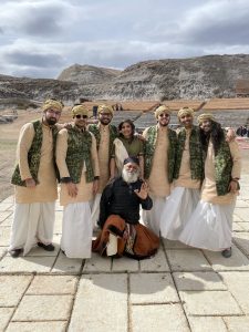 Ishita and her team on the sets of Indian film Khufiya (2023) with Rahul Ram (centre) of the Indian Ocean fame. 
