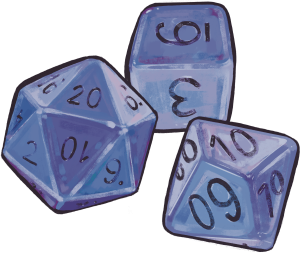 Illustration of dice.