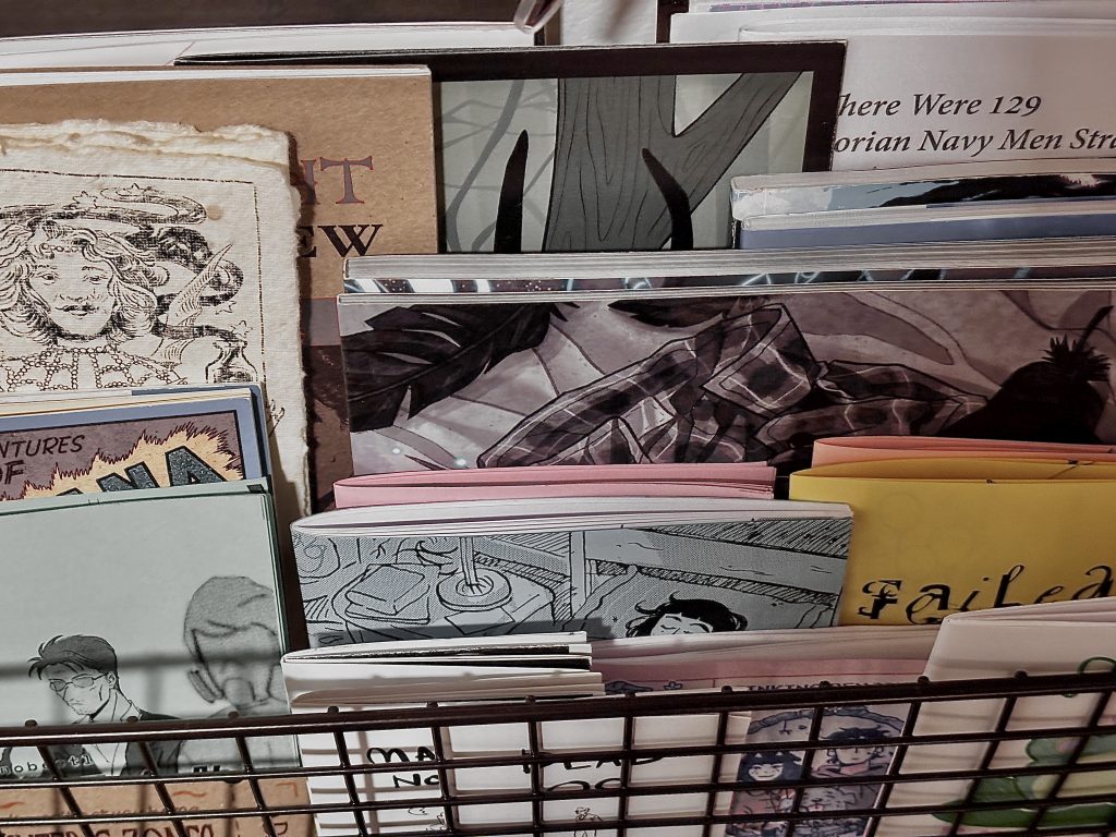 Some of the author's zine collection