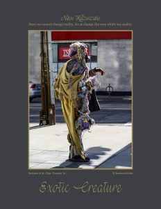 "Exotic Creature" street photography by Linda Kooluris Dobbs