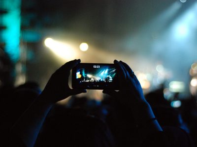 A crowd at a concert