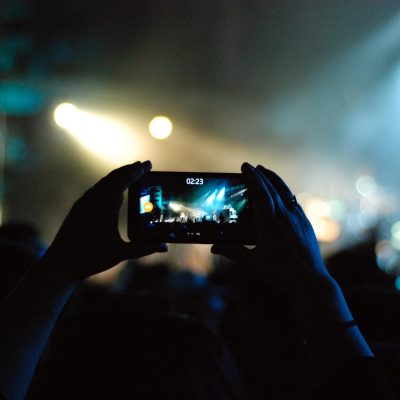 A crowd at a concert